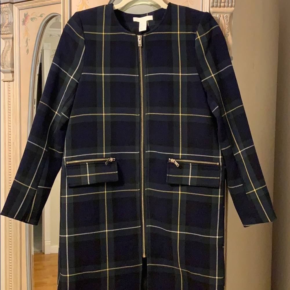 Plaid Peacoat